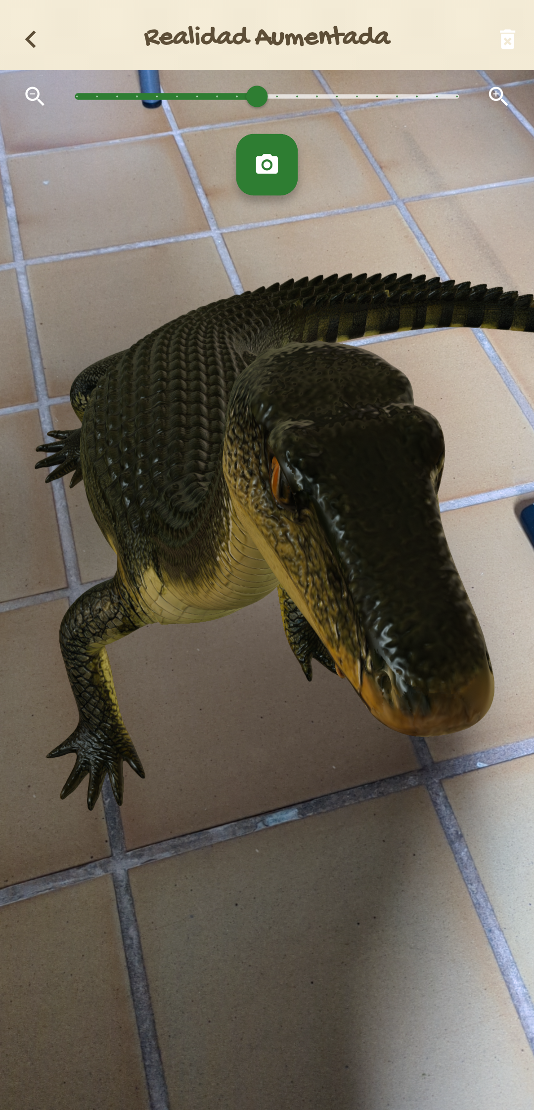 Captura de pantalla de la realidad aumentada